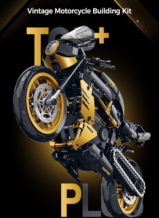 Moizoe 1:8 Motorcycle Building Toys for Adults, STEM Toy Collectible for 14 15 16+ Years Old Boys, Motorcycle Display Model Birthday Gifts(506PCS) - Image 4
